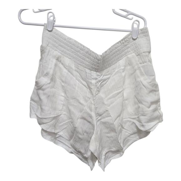 Prana shorts womens size xl white fernie hybrid swim beachy gauzy coverup - Picture 3 of 10